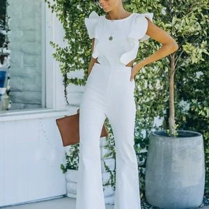 Vici White Jumpsuit worn once!
